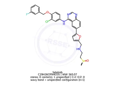 Chemical structure of Selatinib