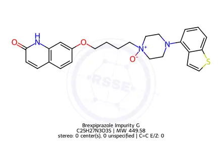 Chemical structure of Brexpiprazole Impurity G