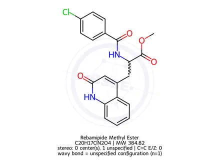 Chemical structure of Rebamipide Methyl Ester