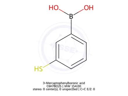 Chemical structure of 3-Mercaptophenylboronic acid