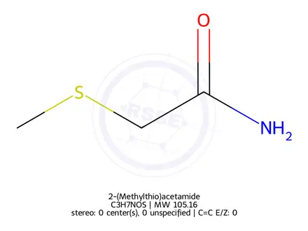 Chemical structure of 2-(Methylthio)acetamide