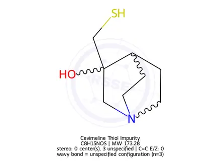 Chemical structure of Cevimeline Thiol Impurity