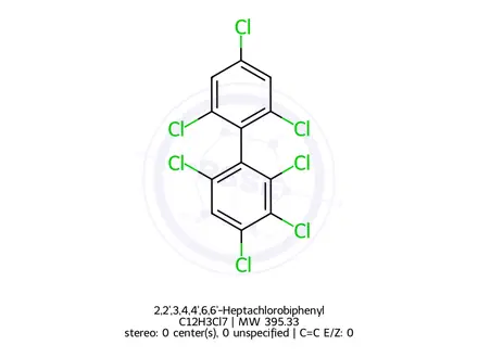 Chemical structure of 2,2',3,4,4',6,6'-Heptachlorobiphenyl