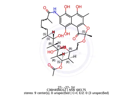 Chemical structure of Rifamycin Impurity 16