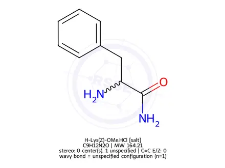 Chemical structure of H-Lys(Z)-OMe.HCl