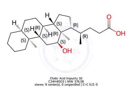 Chemical structure of Deoxycholic acid Impurity 7