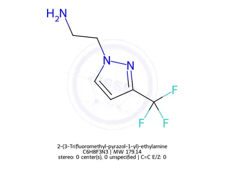 Chemical structure of 2-(3-Trifluoromethyl-pyrazol-1-yl)-ethylamine