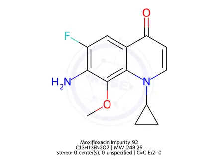 Chemical structure of Moxifloxacin Impurity 92
