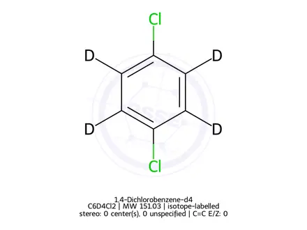 Chemical structure of 1,4-Dichlorobenzene-d4