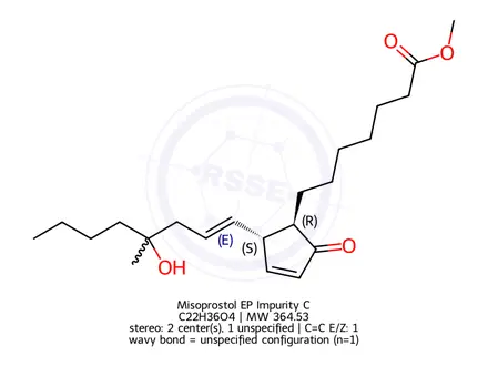 Chemical structure of Misoprostol EP Impurity C