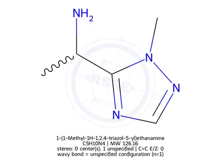 Chemical structure of 1-(1-Methyl-1H-1,2,4-triazol-5-yl)ethanamine