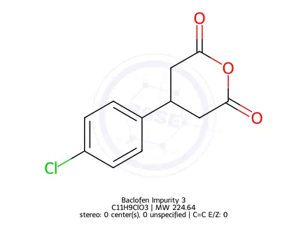Chemical structure of Baclofen Impurity 3