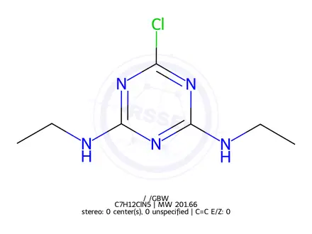Chemical structure of Simazine