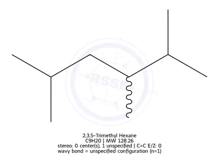 Chemical structure of 2,3,5-Trimethyl Hexane