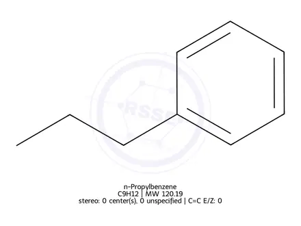 Chemical structure of n-Propylbenzene