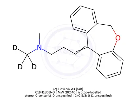Chemical structure of (Z)-Doxepin-d3
