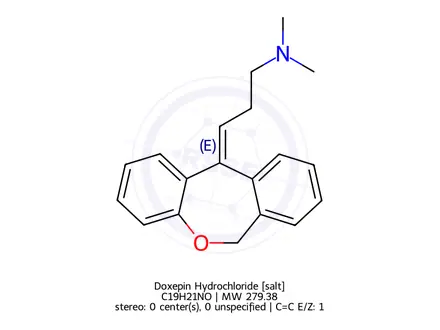 Chemical structure of Doxepin Hydrochloride