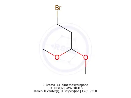 Chemical structure of 3-Bromo-1,1-dimethoxypropane