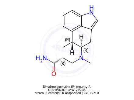 Chemical structure of Dihydroergocristine EP Impurity A