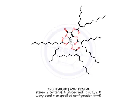 Chemical structure of Ascorbyl Tetraisopalmitate