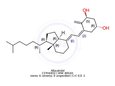 Chemical structure of Alfacalcidol