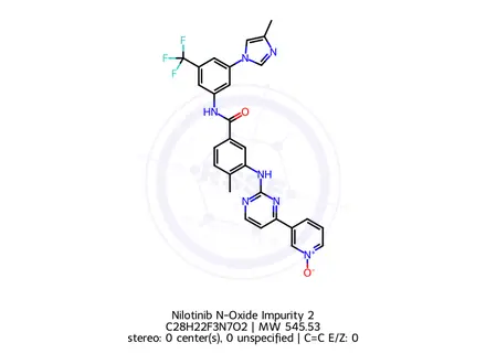 Chemical structure of Nilotinib N-Oxide Impurity 2