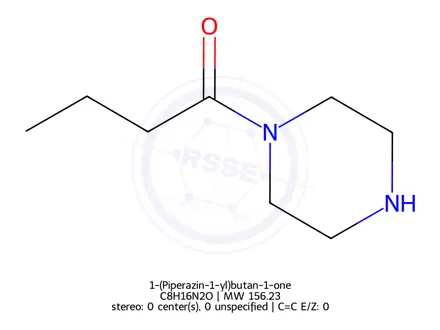 Chemical structure of 1-(Piperazin-1-yl)butan-1-one