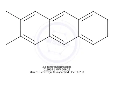 Chemical structure of 2,3-Dimethylanthracene