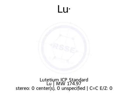 Chemical structure of Lutetium ICP Standard