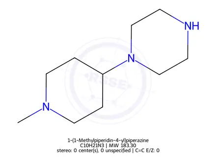 Chemical structure of 1-(1-Methylpiperidin-4-yl)piperazine