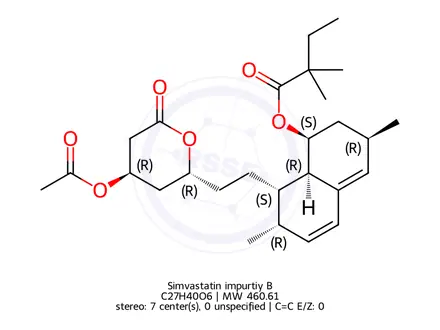 Chemical structure of Simvastatin EP Impurity B