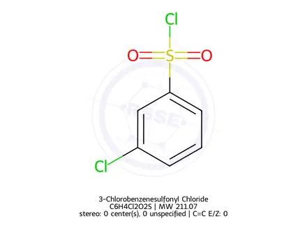 Chemical structure of 3-Chlorobenzenesulfonyl Chloride