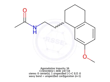 Chemical structure of Agomelatine Impurity 16