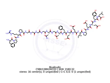 Chemical structure of Bivalirudin