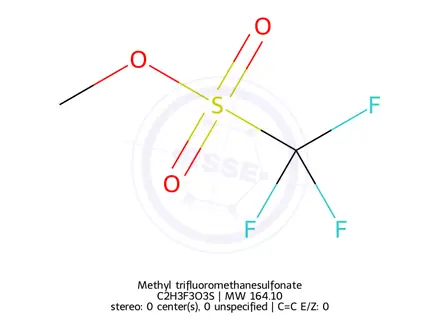 Chemical structure of Methyl trifluoromethanesulfonate