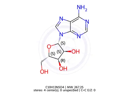 Chemical structure of L-Adenosine
