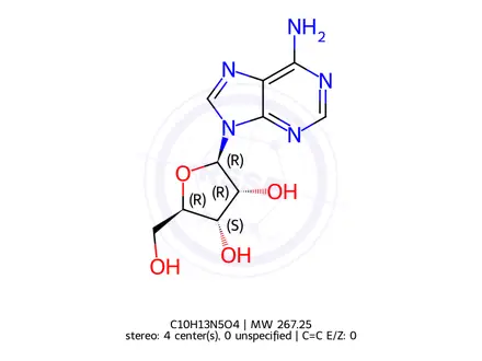 Chemical structure of Adenosine