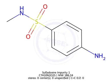 Chemical structure of Sulfadoxine Impurity 1