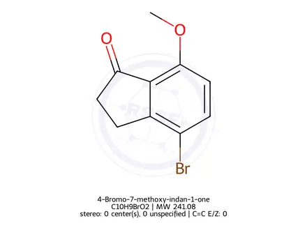 Chemical structure of 4-Bromo-7-methoxy-indan-1-one