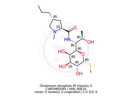 Chemical structure of Clindamycin phosphate EP Impurity A