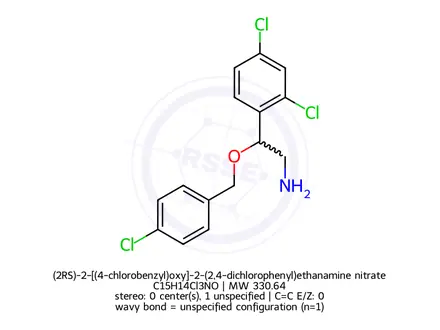 Chemical structure of Econazole Nitrate Impurity 2 (Econazole Nitrate EP Impurity B)