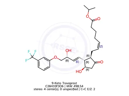 Chemical structure of 9-Keto Travoprost