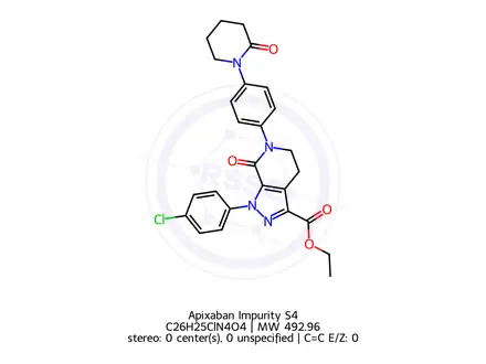 Chemical structure of Apixaban Impurity S4