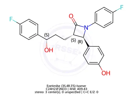 Chemical structure of Ezetimibe (SSR)-Isomer