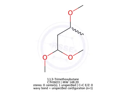 Chemical structure of 1,1,3-Trimethoxybutane