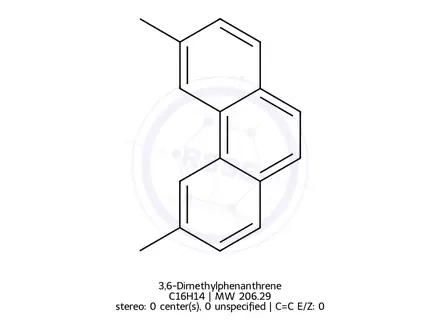 Chemical structure of 3,6-Dimethylphenanthrene