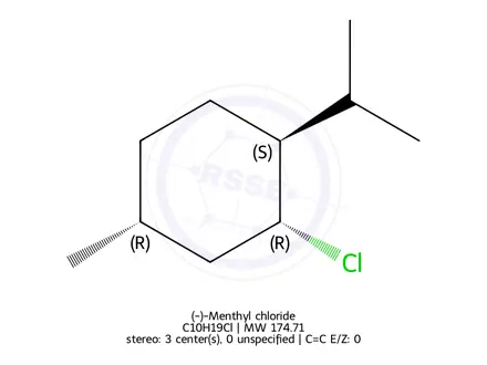 Chemical structure of (-)-Menthyl chloride