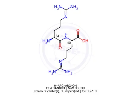 Chemical structure of L-Arginyl-L-Arginine