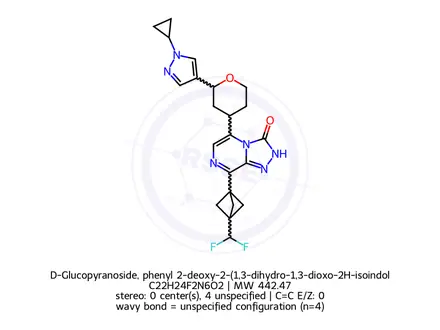 Chemical structure of 1-(2-hydroxyacetyl)pyrrolidine-2-carbonitrile