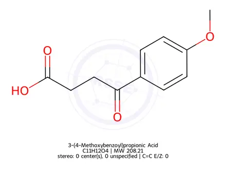 Chemical structure of 3-(4-Methoxybenzoyl)propionic Acid